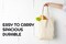 Tote Bags Bulk - 100% Cotton Reusable Shopping Bags - 6 & 12 Pack Grocery Bags Reusable Shopping Bags - Tote Bags for Women 15 x 16